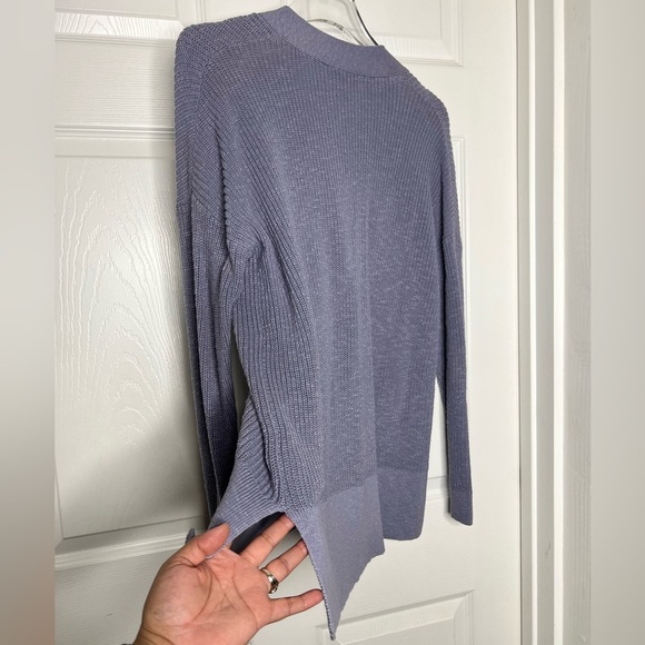 NWOT Madewell Purple Button Front Knit Oversized Cardigan Sweater Sz XXS - Picture 8 of 10